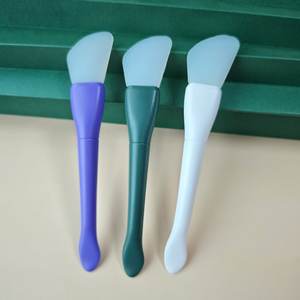 2 in 1 in Silicone morbido pennello maschera facciale con cucchiaio per le donne maschera per il viso di fanghi da te Mix applicatore per la cura della pelle strumenti di bellezza - Product Image 3