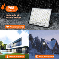 Projecteur Extérieur Solaire 1000W, Lampe de Jardin avec Télécommande, Étanche IP65, 100W 200W 300W 500W LED Projecteurs Solaires, Fabricant
