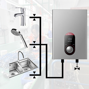 Bath 240V 8KW 11KW topuzu kontrolü anında elektrik SU ISITICI Tankless elektrikli banyo duş için SU ISITICI sıcak SU ISITICI - Product Image 1