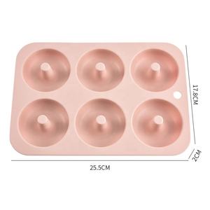 Moule à gâteau en silicone 6 cavités pour donuts, antiadhésif, pour la cuisson, plateau de cuisson en silicone, moule à bonbons et donuts - Product Image 6