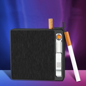 Briquet électronique à bobine chauffante et boîtes à cigarettes automatiques, briquet coupe-vent à bombe, étui de briquet rechargeable par USB - Product Image 6