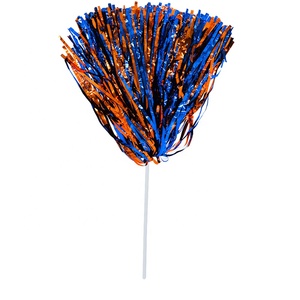 <span class=keywords><strong>Blue</strong></span> Orange 500 <span class=keywords><strong>Plastic</strong></span> Streamers Rooter Poms Cheerleading Shakers <span class=keywords><strong>Pom</strong></span> Poms con mango de palo largo - Product Image 3