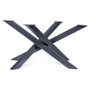 Modern Stylish Custom Metal <b>Table</b> Cross Frame Spider Legs Rectangle Chrome Conference Dining <b>Table</b> Furniture Spider Legs - Product Image 1