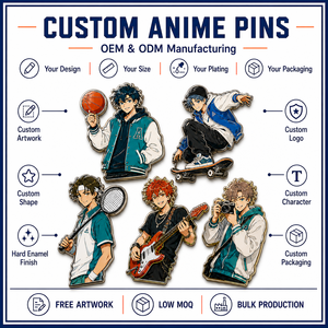 Pins de Esmalte Duro Personalizados de Chica Mágica, Rosa, Lavanda, Verde Azulado, Mapa Estelar, Linterna, Cesta de Flores, Insignias de Solapa de Anime - Product Image 4