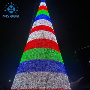 ANPU LIGHTING AP-Mile High Tree 50M Arbre <span class=keywords><strong>de</strong></span> Noël Géant avec Éclairage LED RGB Dynamique - Décoration <span class=keywords><strong>de</strong></span> Fêtes IP65 - Vente Directe Usine - Product Image 4