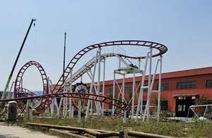 Grande montagne russe à sensations fortes superposées des frères Ali, en acier, pour parc d'attractions, utilisation en centre commercial en plein air - Product Image 6