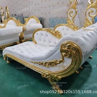 Fauteuil en bois massif à dossier haut de l'usine de Foshan, taille Queen/King, pour usage commercial et hôtelier, design moderne, spécial salon