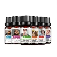 Huile naturelle pure à 100% Marque privée Diffuseur d'aromathérapie 10ml Ensemble complet d'huiles essentielles 6 pièces 8 pièces 10 pièces dans un coffret cadeau