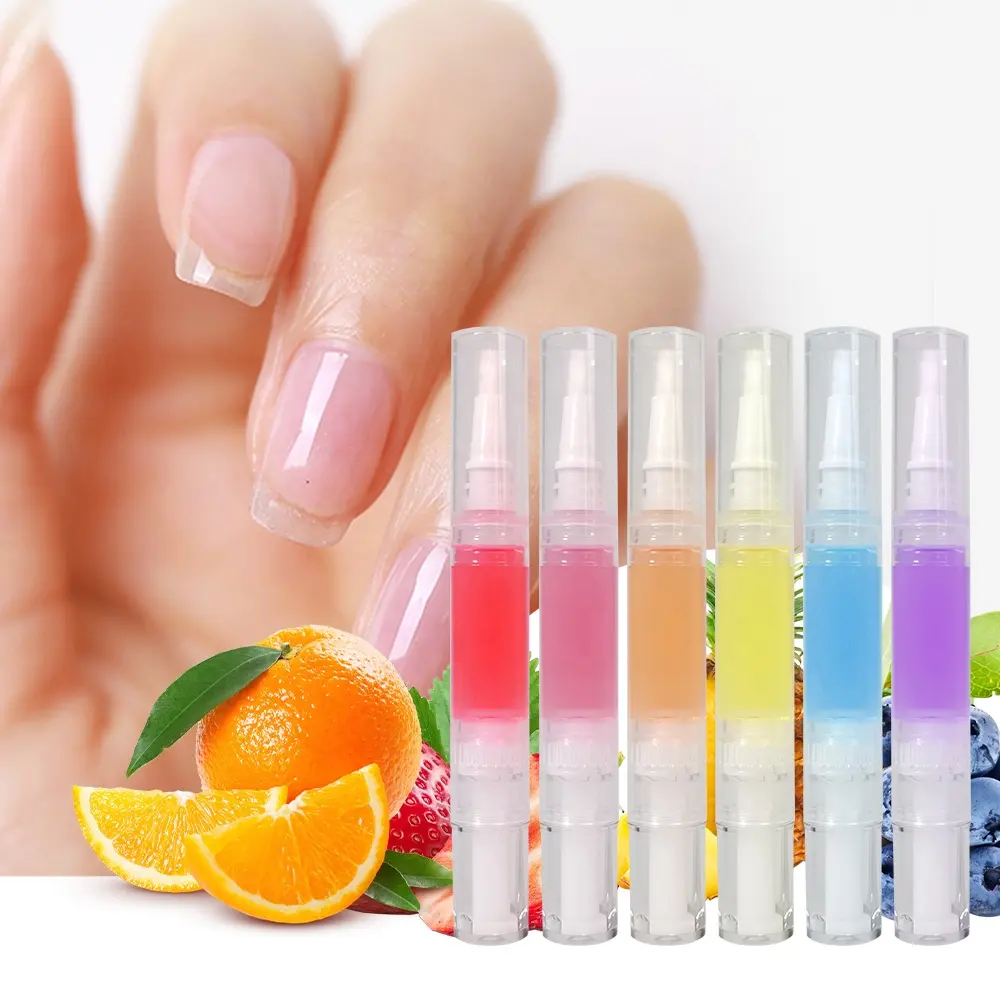 Custom Logo Fruity Cuticule Revitalizer Oil Nail Care Pen Wholesale Bulk Nourish Nail Cuticle Oil Pen