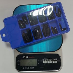 100 <span class=keywords><strong>Uñas</strong></span> Postizas Acrílicas Color Rosa Claro, Diseño Cuadrado Corto y Mediano, Reutilizables, Cobertura Completa para Dedos <span class=keywords><strong>de</strong></span> Mujeres y <span class=keywords><strong>Niñas</strong></span> - Product Image 5