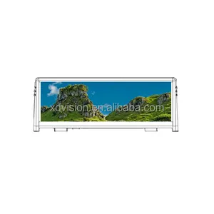 Led Display Sign Outdoor P3.91*7.8mm P10.4*10.4mm Digital Advertising Taxi Roof Led Display Screen For Cas