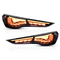 Nuevas Luces Traseras LED Retrofit Estilo OLED con Lente Roja para BMW Serie 4 G22 G23 G26 GTS 2020- (Luz de Freno y Señal de Parada)