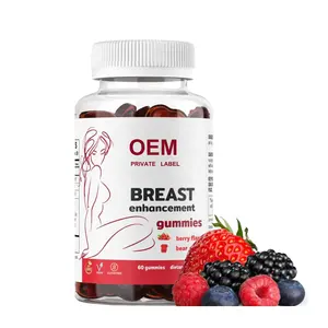 Etiqueta privada Gummies para agrandar los senos Gummies para mejorar las curvas de los senos para reafirmar y levantar