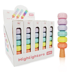 Văn Phòng Phẩm Dễ Thương Khối Xây Dựng Macaron Highlighter Tay Tài Khoản Màu Highlighter Bút Văn Phòng <span class=keywords><strong>Marker</strong></span> Bút - Product Image 5