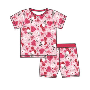 Unisex Baby Bambus Zweiwege-Reißverschluss Tierdruck Kurzarm-Strampler Lässige Frühlings-ODM Niedliche Pyjamas im Westlichen Stil - Product Image 2