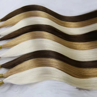 I Tip Extension vente en gros Double dessiné indien 100% Remy Raw Itip Extension cheveux Blonde vierge I Tip Extensions de cheveux cheveux humains