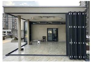 Puertas Plegables de Aluminio con Marco Delgado y Vidrio, Diseño Moderno, Puertas Plegables Transparentes para Interiores y Exteriores, Puertas de Seguridad Plegables - Product Image 5