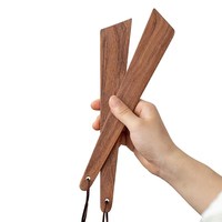 Ustensiles de cuisine en bois de teck naturel brun Natura de 12 pouces, spatule, ensemble de spatules plates de cuisine, 2 pièces, petite spatule pour la cuisson