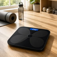 Balance connectée Bluetooth de haute précision pour la mesure de la graisse corporelle, balance électronique de salle de bain numérique, OEM ODM CE RoHS