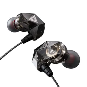QKZ AK2 3,5mm Bass Gaming In-ear Auriculares con cable Auriculares Audifonos para teléfono móvil Android con micrófono
