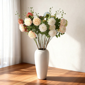 Arreglo de Flores de Peonía Artificiales en Jarrón para Decoración de Sala de Estar - Product Image 3