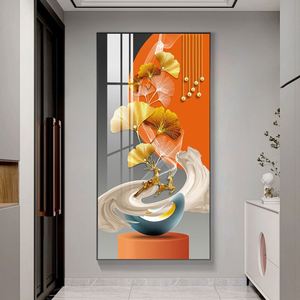 Wholesale Creative Porch Crystal Porcelain Wall <b>Painting</b> Paint with <b>Frame</b> Canvas Art Decor <b>for</b> Home Decoration - Product Image 3
