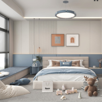 Système de Rangement Mural Complet DongGui Personnalisable en Bois Écologique pour Chambre à Coucher Style Ferme, avec Meuble TV et Tiroirs Inclinables – Design Moderne
