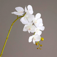 Tige d'orchidée Phalaenopsis artificielle au toucher réel, fleur artificielle en soie pour la décoration de centre de table de mariage