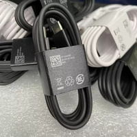 Kabel Pengisi Daya Tipe C S25 1m, Kabel Ponsel Tipe C 3A Pengisian Super Cepat USB-C ke USB-C untuk Samsung S26 S25 Ultra S24