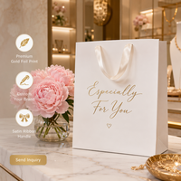 Sacs cadeaux en kraft personnalisés pour chocolat, design de fève de cacao dorée fondue, emballage de luxe pour confiserie