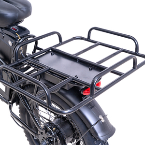 Vélo cargo électrique multifonctionnel personnalisé et expédié directement de l'usine, 48V 500W, pneus larges, <span class=keywords><strong>porte</strong></span>-bagages arrière, frein à disque - Product Image 4