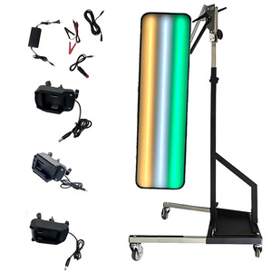 <span class=keywords><strong>Lampe</strong></span> de réparation de bosses de voiture 9 LED, kit de réparation de bosses sans peinture pour quatre roues 93*26cm, support de roue mobile 115cm, <span class=keywords><strong>lampe</strong></span> de contrôle réglable - Product Image 1