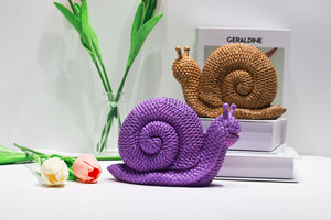 Nueva Figura Decorativa de Resina con Forma de <span class=keywords><strong>Caracol</strong></span> y Diseño de Mimbre para Mueble de <span class=keywords><strong>TV</strong></span>, Decoración de Sala de Estar o Recibidor - Product Image 6
