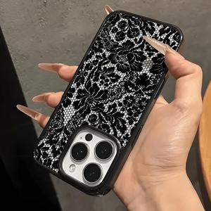 <span class=keywords><strong>Coque</strong></span> de téléphone portable 2-en-1 en TPU à changement de couleur, motif dentelle noire tendance pour <span class=keywords><strong>iPhone</strong></span> 14 <span class=keywords><strong>12</strong></span> 15 17 Air 18 Pro Max - Product Image 4