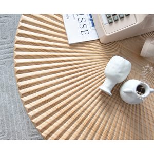 2 mảnh trang trại làm tổ bàn tròn với thủ công, gỗ mô hình xuyên tâm, Bàn cà phê hiện đại thiết lập cho phòng khách - Product Image 4