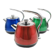 Bouilloire électrique en acier inoxydable, Design à la mode, bas prix, corps en acier inoxydable, coloré, arrêt automatique, Protection contre l'ébouillante à sec, forme de boule, 1,7 l