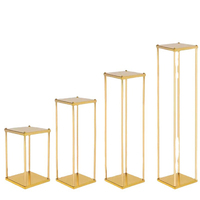 Großhandel Zubehör Neue Luxus-Hochzeitsdekoration Tisch-Centerpiece Metall-Blumenständer für Party-Empfänge