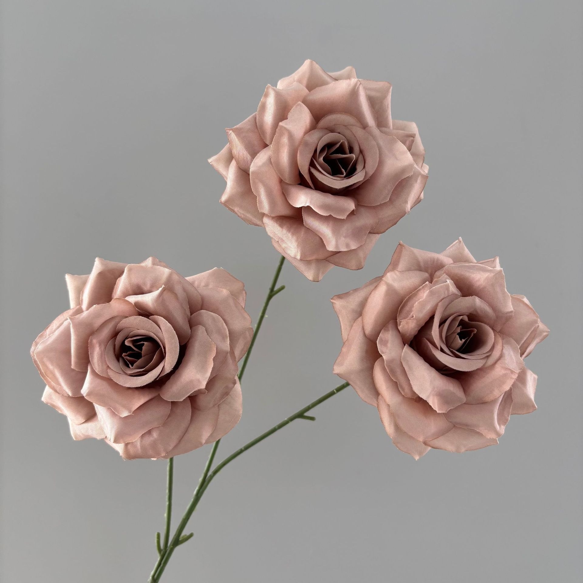Rose Diamant 3 têtes Marron Clair