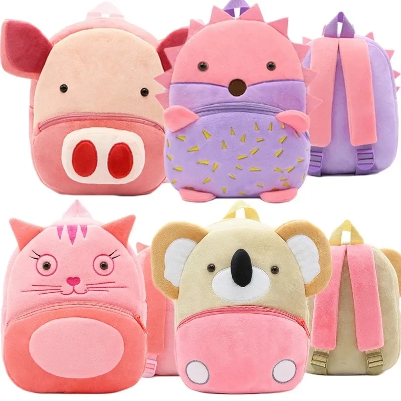 Custom Cute plush Toddler school bags and Little Girls Backpack for Toddler kids bag