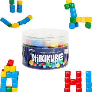 Mini cubes empilables qui collent à n'importe quoi, blocs collants non toxiques et sans danger pour les enfants, blocs en gelée non toxiques pour la maternelle, pour la construction - Product Image 2