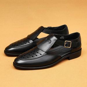 Sandalias Gladiador Romanas para Hombre, Todas las Temporadas, Cuero Genuino, Casuales, para Exteriores, Bodas, Diseño Transpirable, Oferta 2025 - Product Image 5