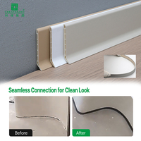 Plinthe souple en PVC flexible pour la protection des murs, plinthe de sol en plastique souple pour murs courbes, décoration intérieure