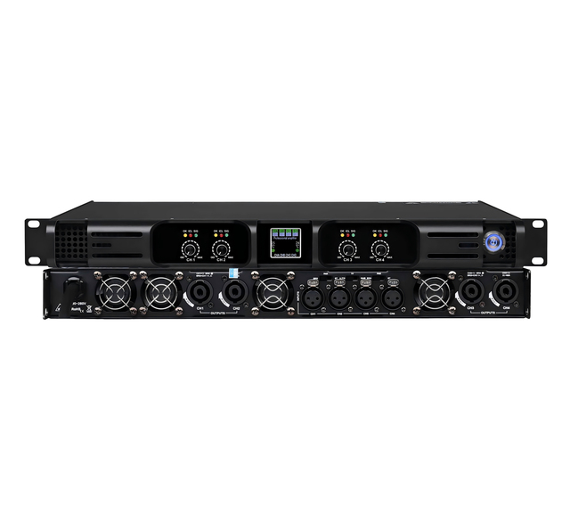 XTUGA TD2 1U Professional 2/4 Channel Power Class D Audio Amplifier Board Digital Amplifier 1000w Metal Amp for Stage Use