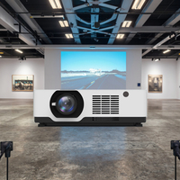 Projecteur laser 3LCD 4K pour les entreprises, l'éducation et les grandes salles Mise au point manuelle Haut-parleurs intégrés 6000-6500 Lumens