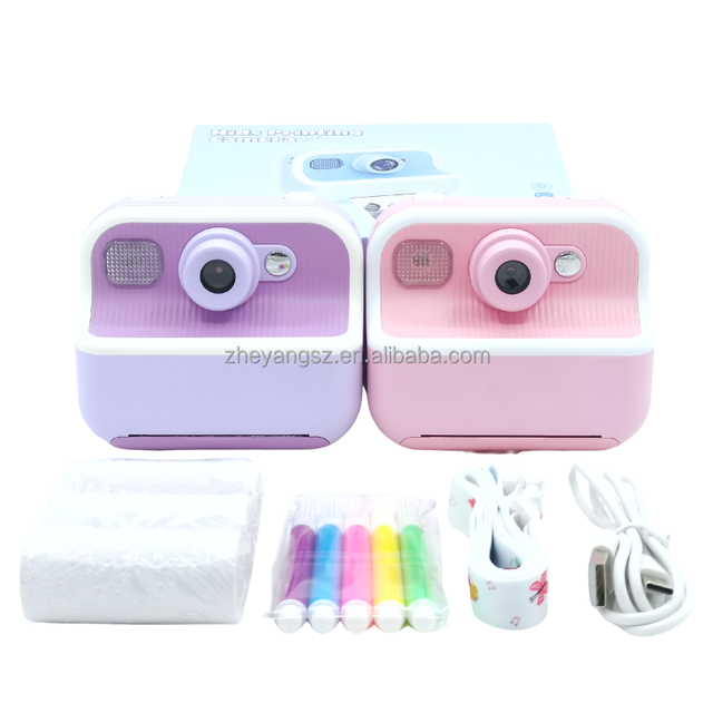 2.4inch 1080P 4800W Selfie Video Type-C Toy MP3 Games Thermal Mini Children's Camera Kids Print Camera