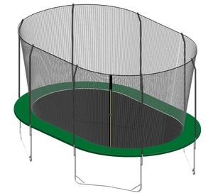 <span class=keywords><strong>Trampoline</strong></span> rebondissant de 15 pieds pour enfants en plein air pour <span class=keywords><strong>fixation</strong></span> de cerceau de basket-ball portable avec filet de clôture facile à assembler - Product Image 1