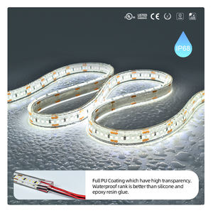 Tira de Luz LED Impermeable de Alta Calidad 2F148C IP68PU Lumileds SMD2835 LED 10W M DC24V 140LED 6000K Multi CCT Opcional - Product Image 3