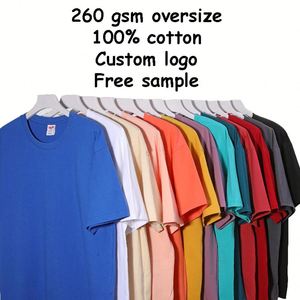 Muestras Gratis, Impresión de Logotipo Personalizado, Camiseta Lisa de Algodón 100% de 220 g/m², Impresión por Serigrafía, Camisetas Deportivas, Camiseta Personalizada para Hombre - Product Image 5
