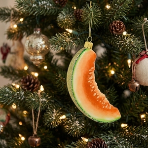 Adornos Navideños de Cristal Personalizables al por Mayor, Serie de Frutas, Decoraciones para Árboles de Navidad - Product Image 1