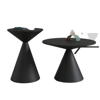 Petite table basse ronde moderne pliable en fer avec personnalité Art Touch meubles de salon canapé Tables d'appoint d'angle